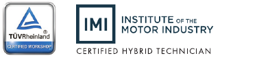 TUV Rheinland certified workshop and IMI certified hybrid technician